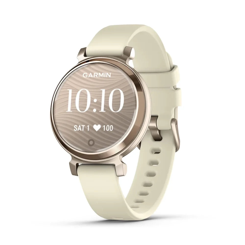 Garmin Lily 2 Cream Gold Case With Coconut Silicone Band