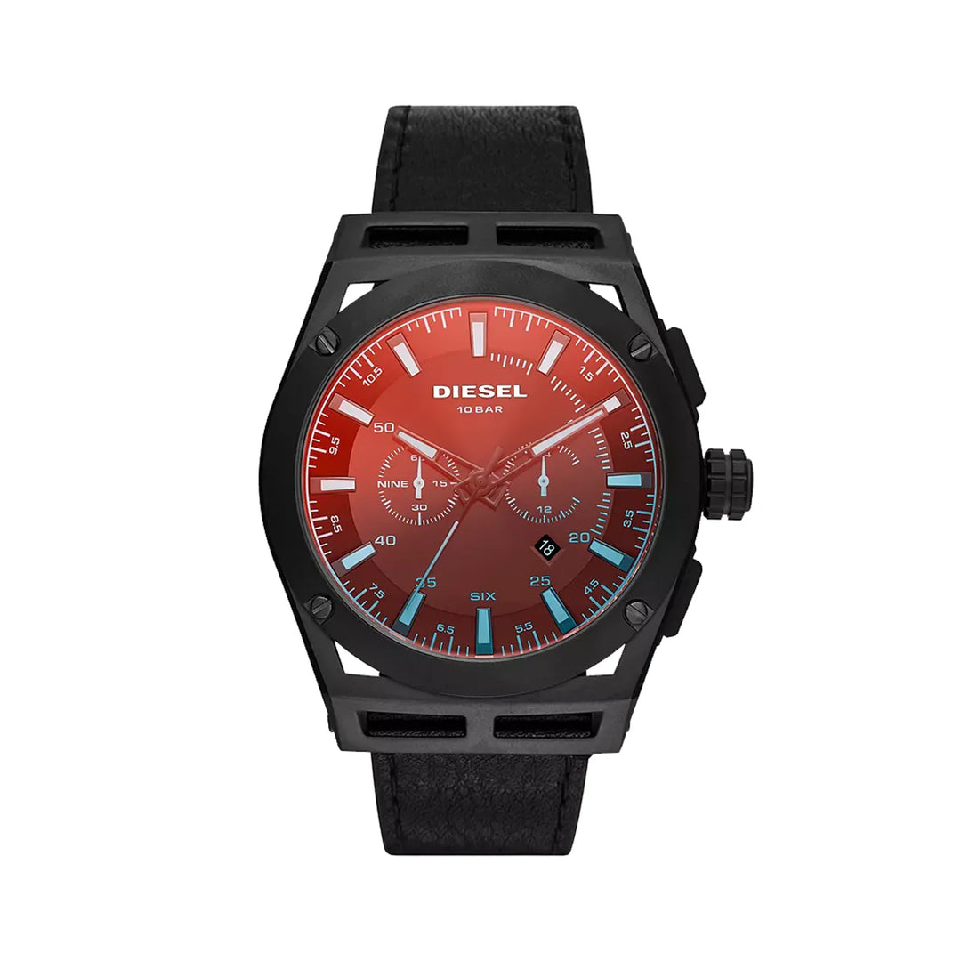ANLG WATCH 0 JWL SS LEATHER STRAP