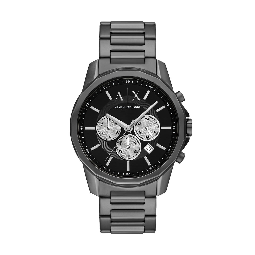 Armani Exchange Banks Gunmetal Stainless Steel Men's Watch