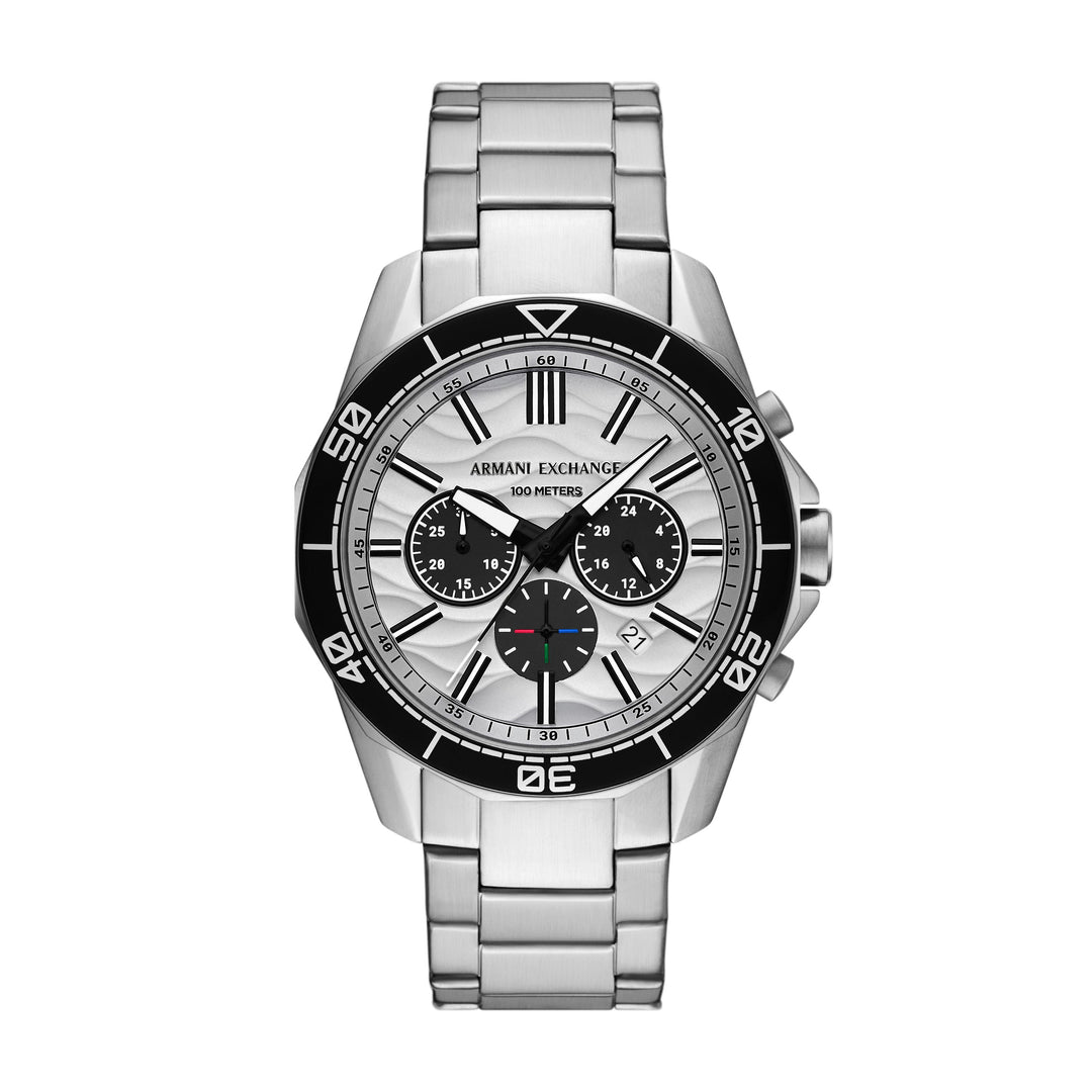 Armani Exchange Spencer Chronograph Quartz Silver Dial Men's Watch