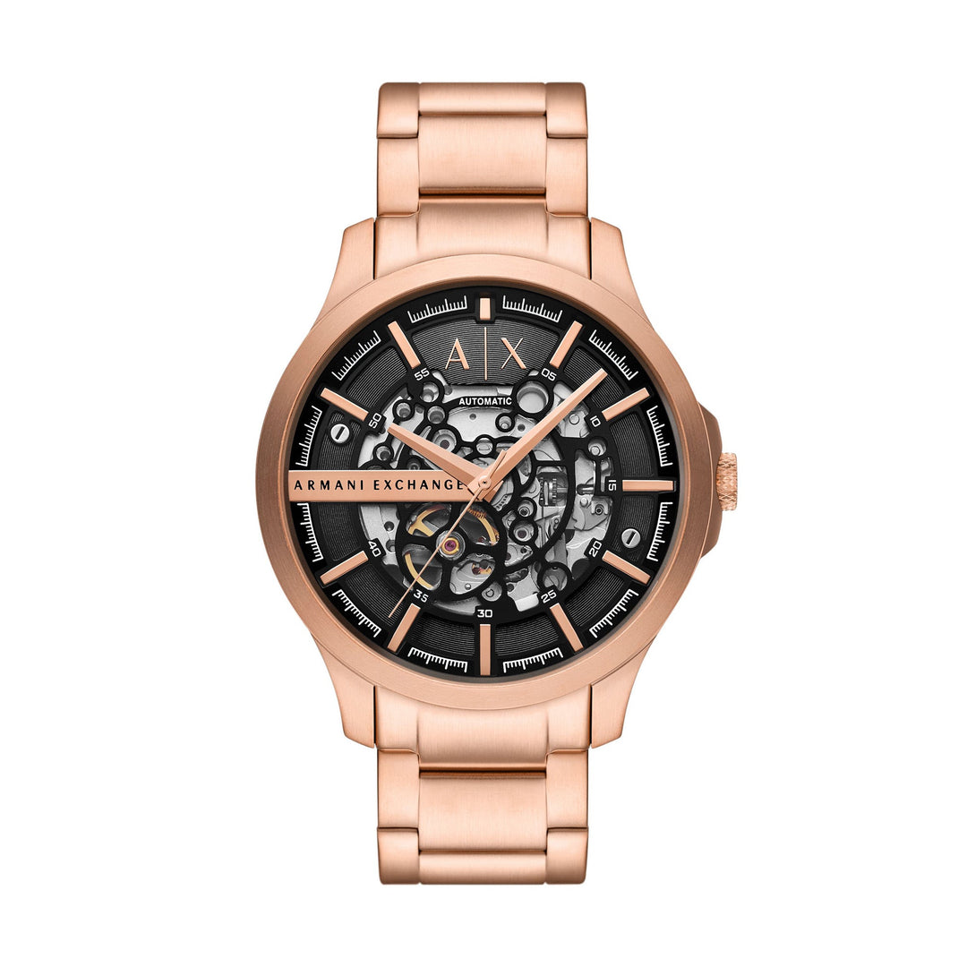 Armani Exchange Hampton Rose Gold Stainless Steel Men's Watch