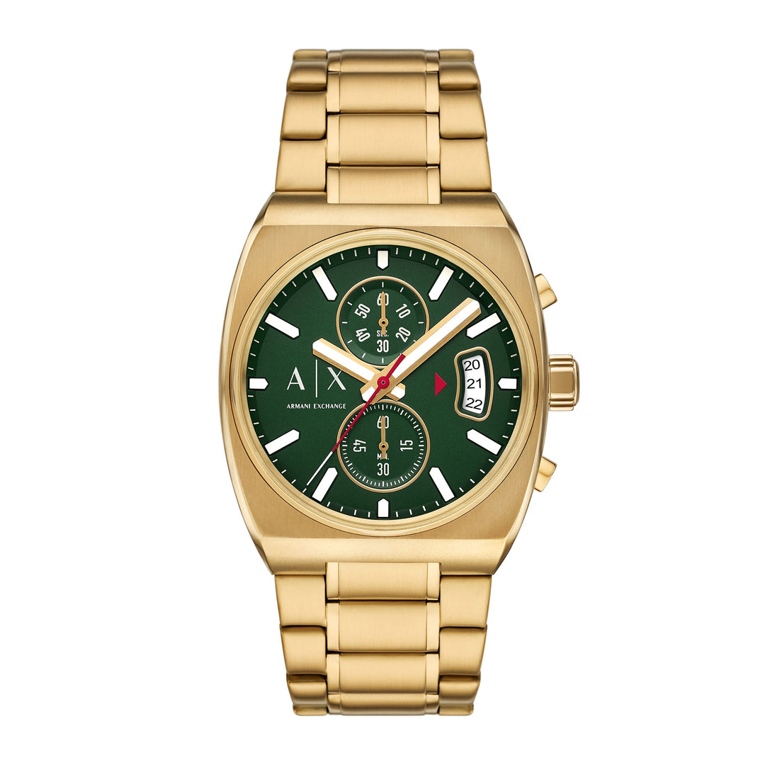 Armani Exchange Men's Chronograph Gold-Tone Stainless Steel Watch