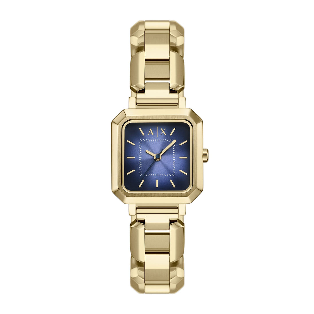 Armani Exchange Women's Three-Hand Gold-Tone Stainless Steel Watch