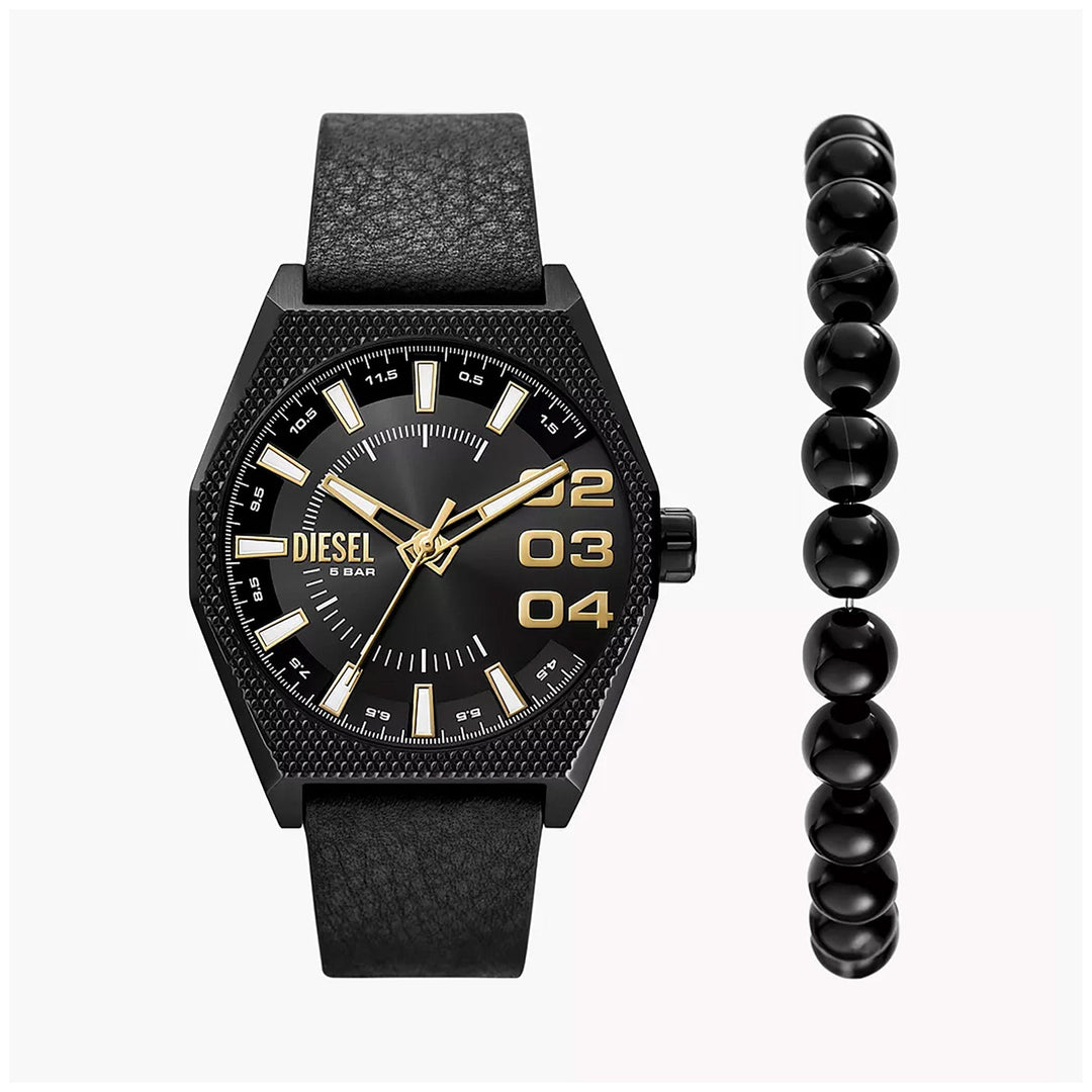 Diesel Scraper Men's Black Mixed Watch
