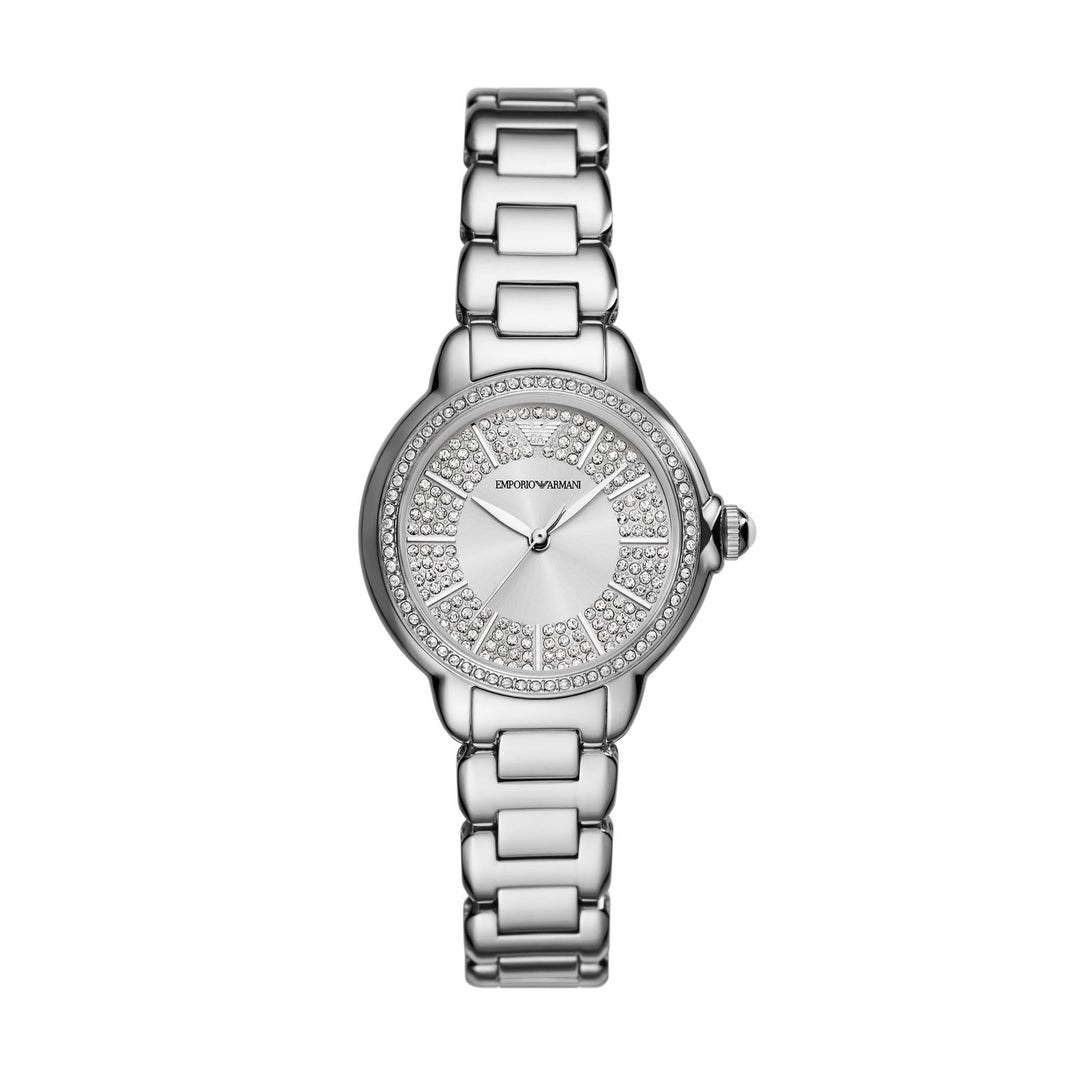 Emporio Armani Three-Hand Stainless Steel Watch