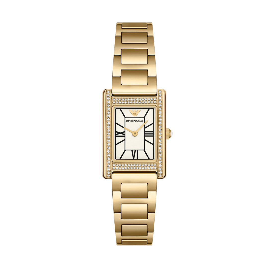 Emporio Armani Two-Hand Gold-Tone Stainless Steel Watch