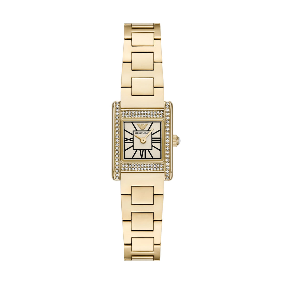 Emporio Armani Two-Hand Gold-Tone Stainless Steel Watch