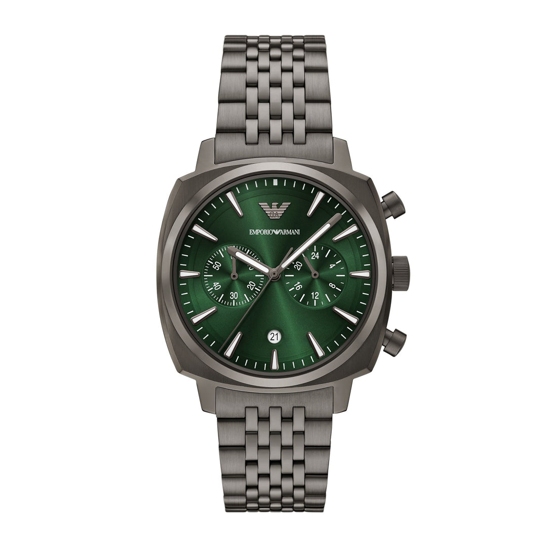 Emporio Armani Men's Chronograph Gunmetal Stainless Steel Watch