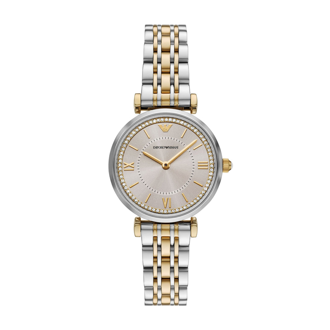 Emporio Armani Women's Two-Hand Two-Tone Stainless Steel Watch