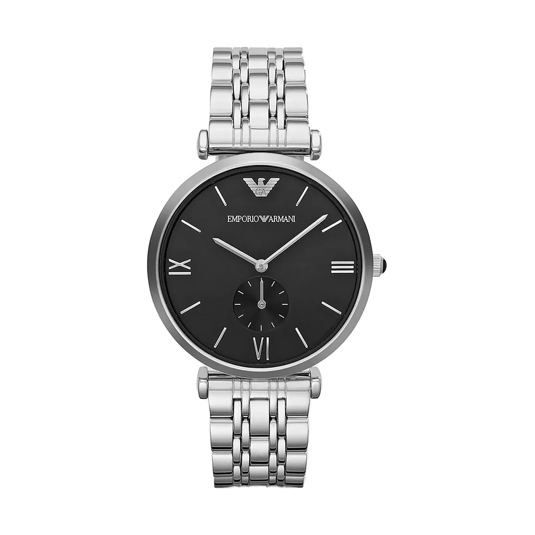 Emporio Armani Gianni Unisex Silver Stainless Steel Watch
