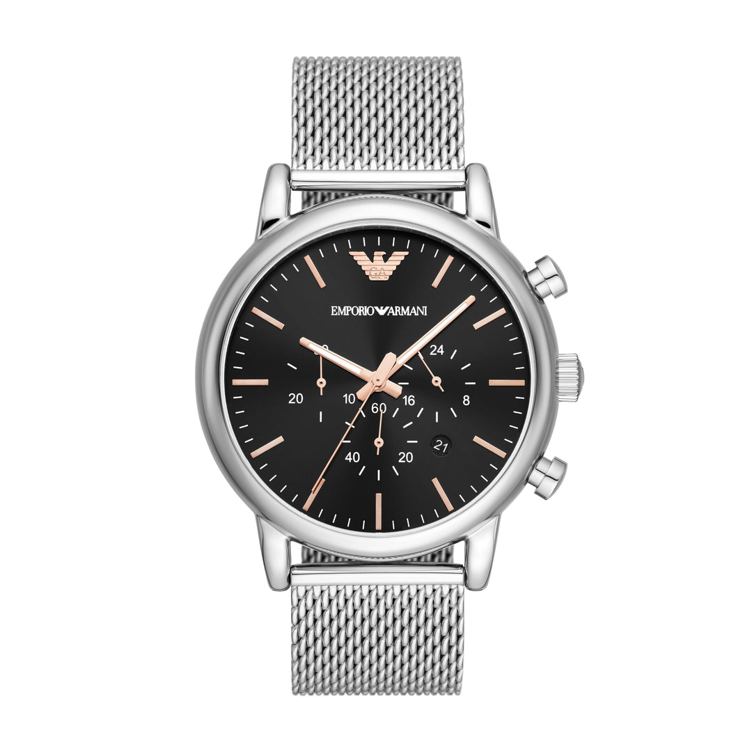 EMPORIO ARMANI ANALOG WATCH 0 JWL SS METAL BRCLT