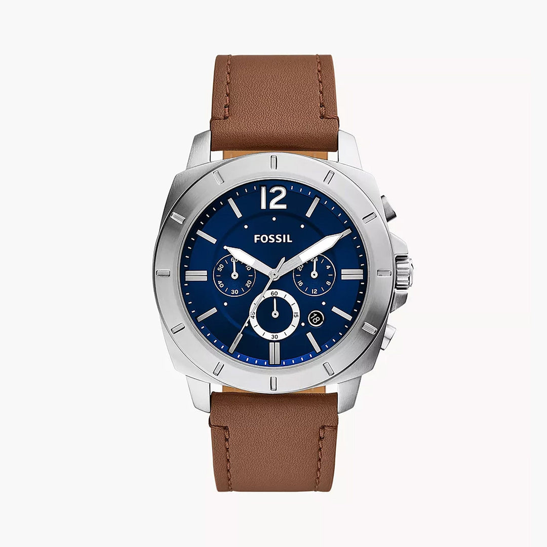 Fossil Privateer Men's Brown Pro-Planet Leather Watch