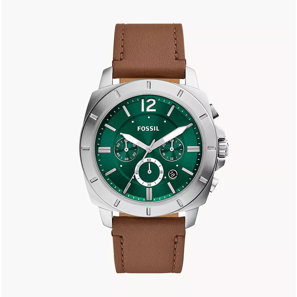 Fossil Privateer Chronograph Brown Leather Watch