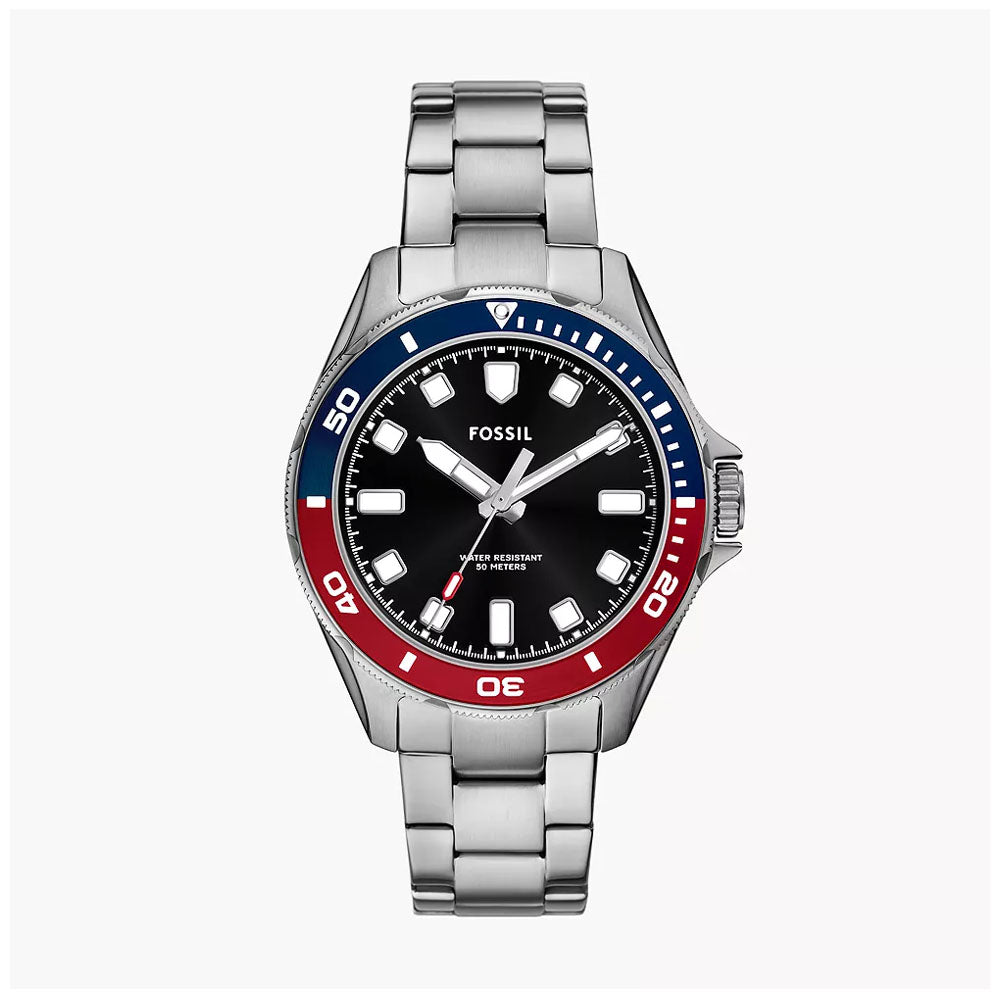 Fossil Dalton Three-Hand Stainless Steel Watch