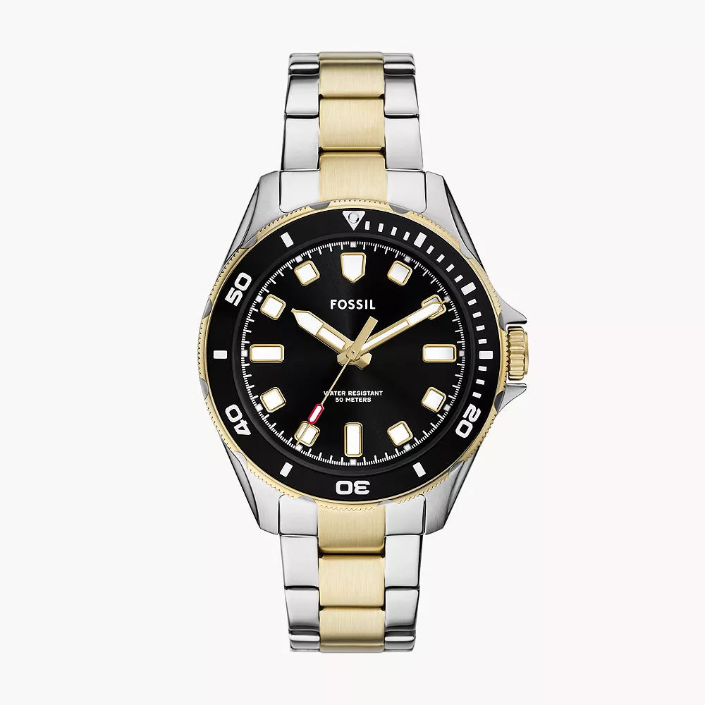 Fossil Dalton Three-Hand Two-Tone Stainless Steel Watch