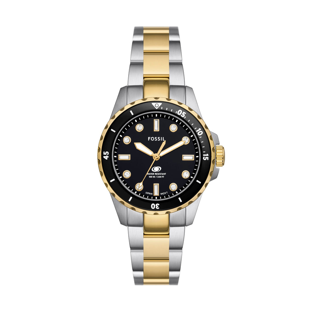 Fossil Blue Women's 2-Tone Stainless Steel Watch