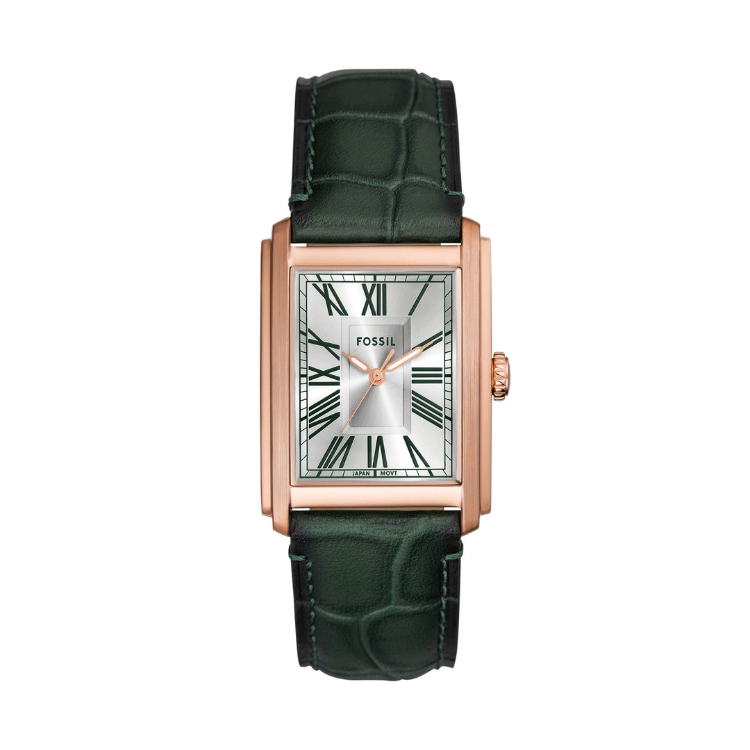 Fossil Carraway Rose Gold Pro-Planet Leather Men's Watch