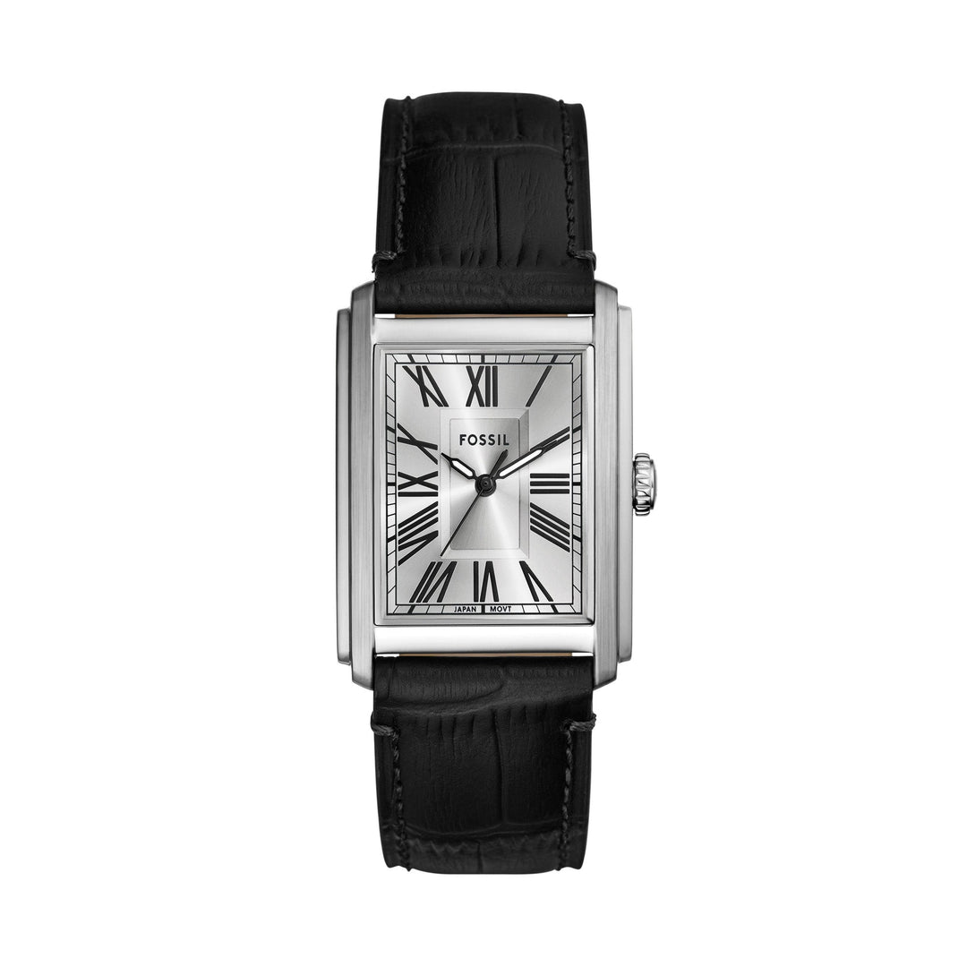 Fossil Carraway Silver Pro-Planet Leather Men's Watch