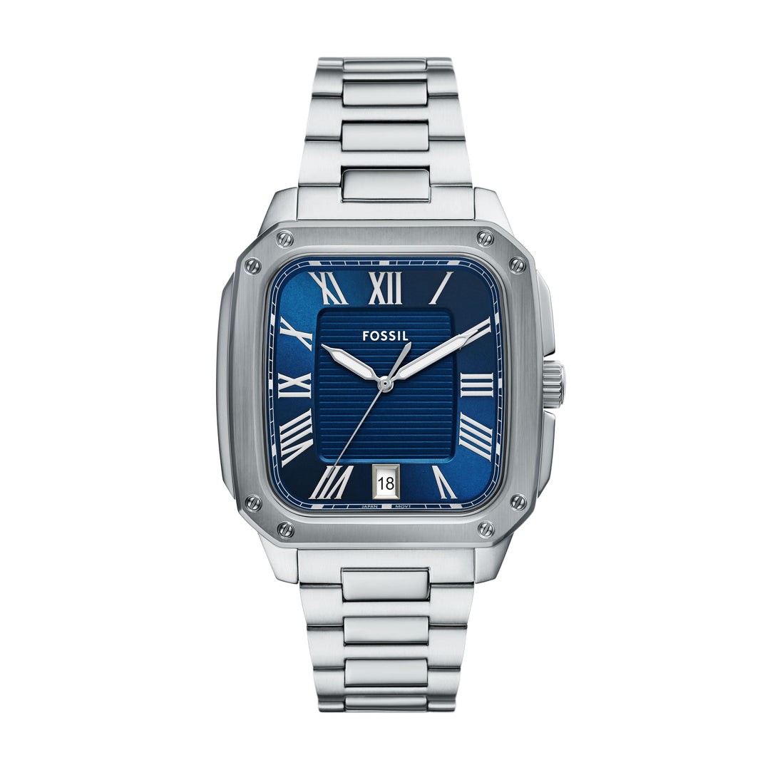 Fossil Crosby Three-Hand Date Stainless Steel Watch