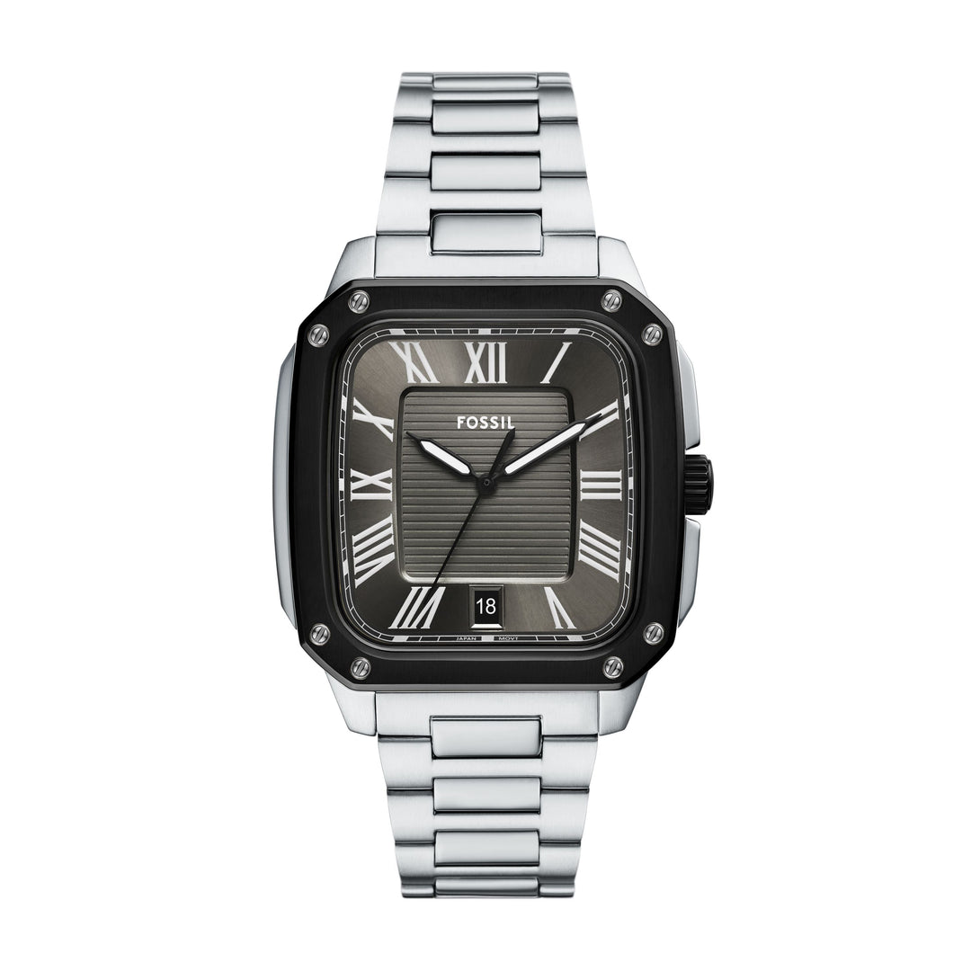 Fossil Crosby Three-Hand Date Stainless Steel Watch