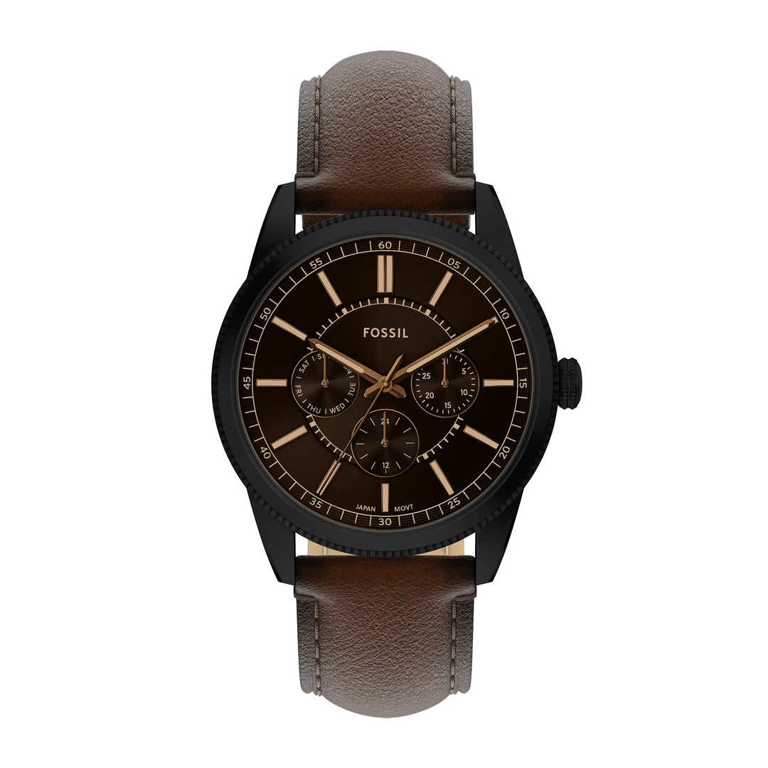 Fossil Men's Pearson Multifunction Brown Leather Watch