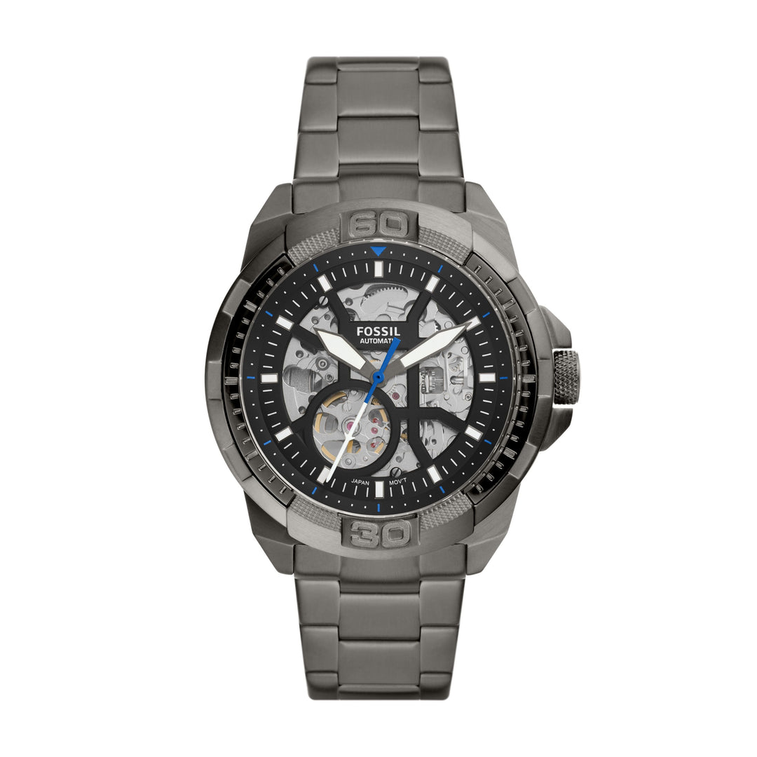 Fossil Bronson Automatic Smoke Stainless Steel Men's Watch - ME3218