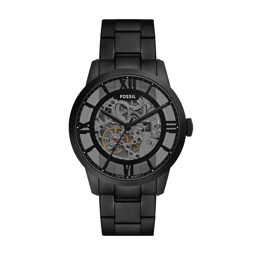 Fossil Townsman Automatic Black Stainless Steel Watch