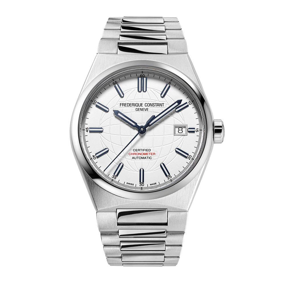 Frederique Constant Men's Watch Silver Tone Case Silver Dial Automatic Watch