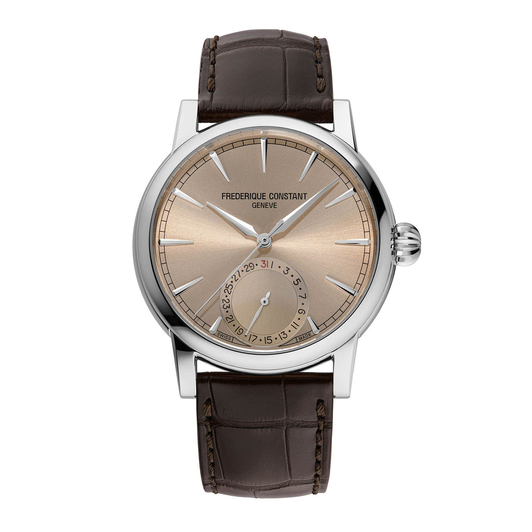 Frederique Constant Men's Watch Silver Tone Case Salmon Dial Automatic Watch