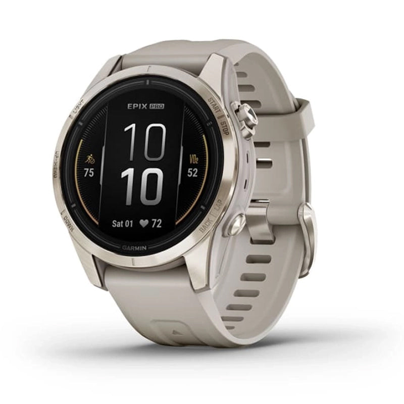 Garmin Epix Pro (Gen 2) Sapphire Edition 42mm Soft Gold With Light Sand Silicone Band