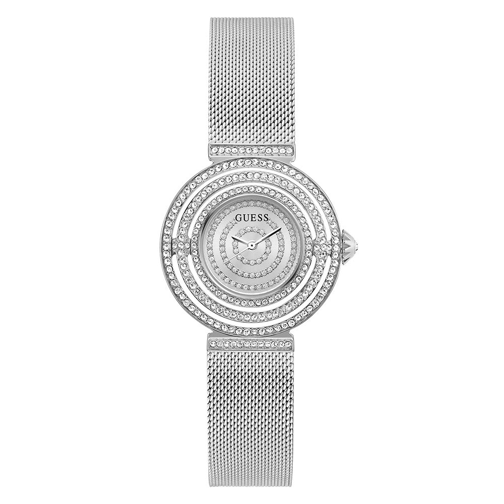 Guess Women's Watch Silver Tone Case Quartz