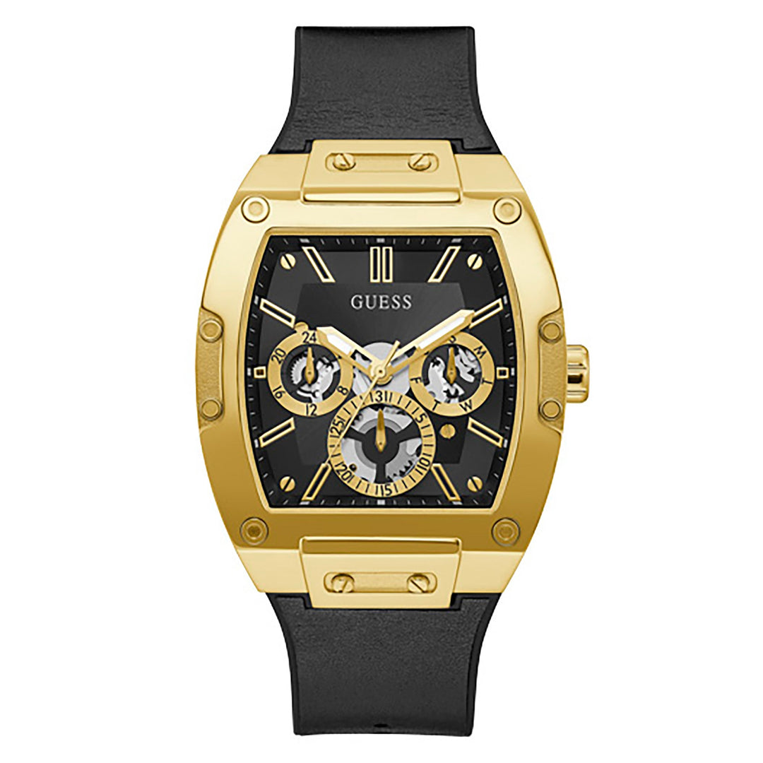 Guess Men's Watch Gold Tone Case Quartz