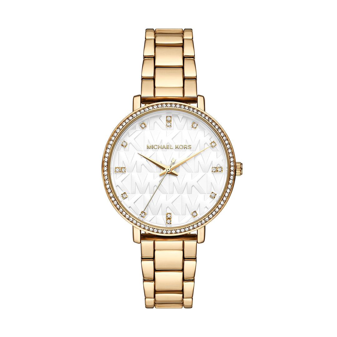 Michael Kors Pyper Three-Hand Gold-Tone Alloy Women's Watch - MK4666