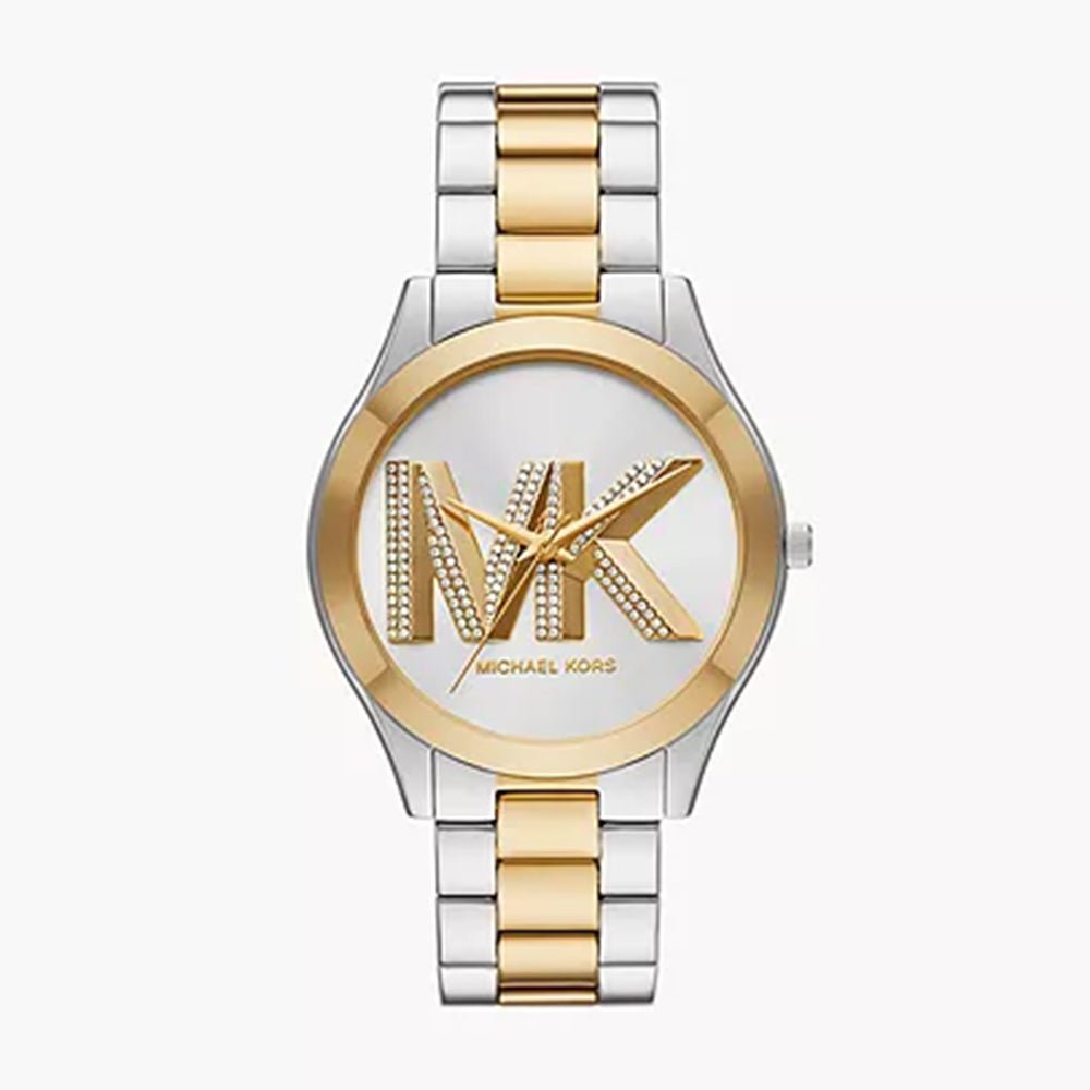 Michael Kors Slim Runway Three-Hand Two-Tone Stainless Steel Watch