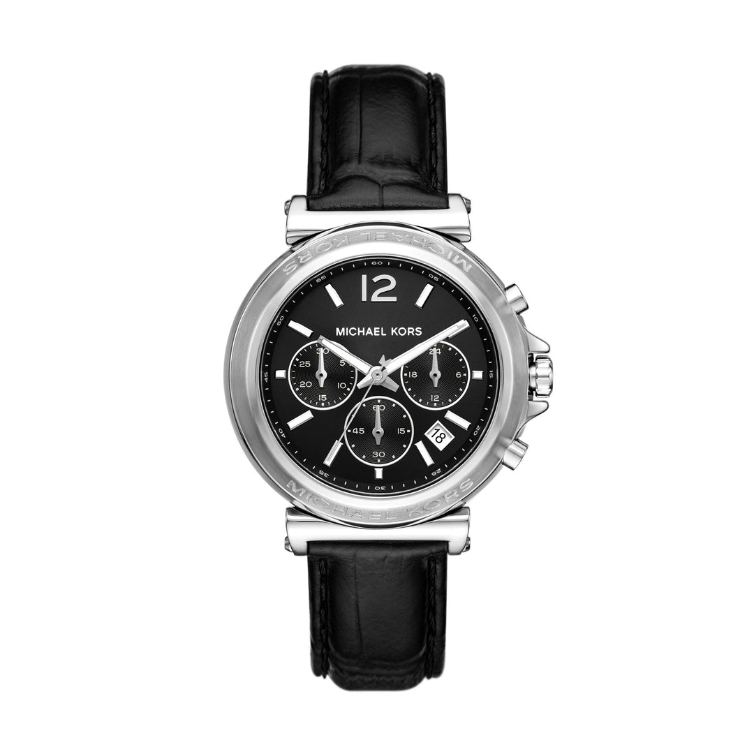 Michael Kors Ladies Silver Leather Women's Watch