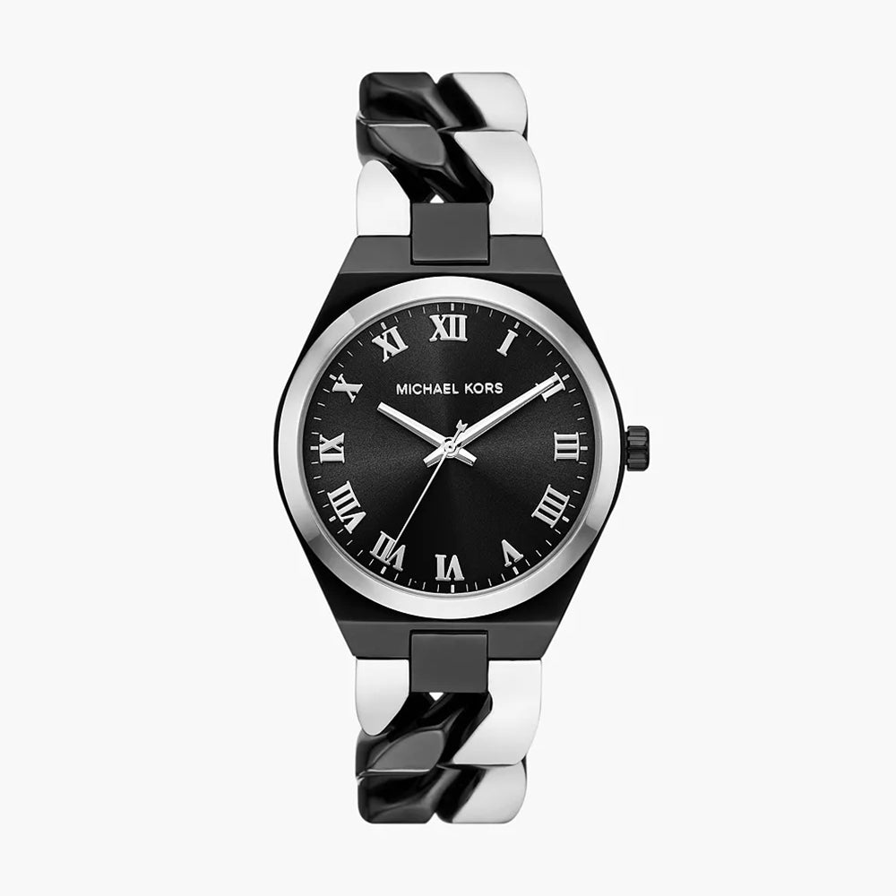 Michael Kors Lennox Three-Hand Stainless Steel Watch