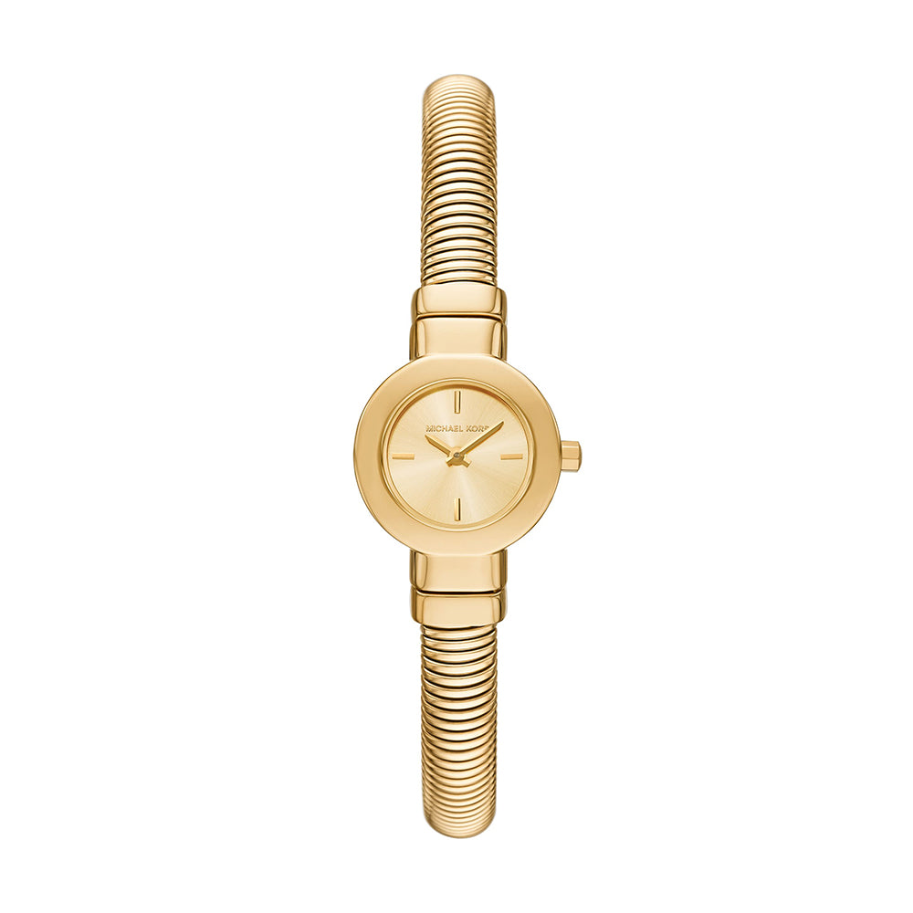 Michael Kors Gramercy Two-Hand Gold-Tone Stainless Steel Watch