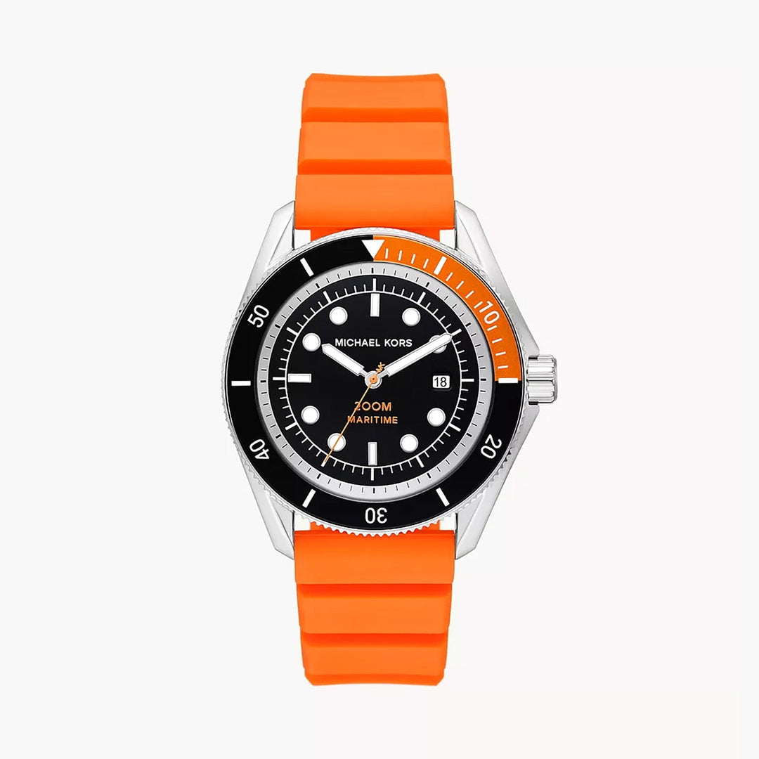 Michael Kors Maritime Men's Orange Silicone Watch
