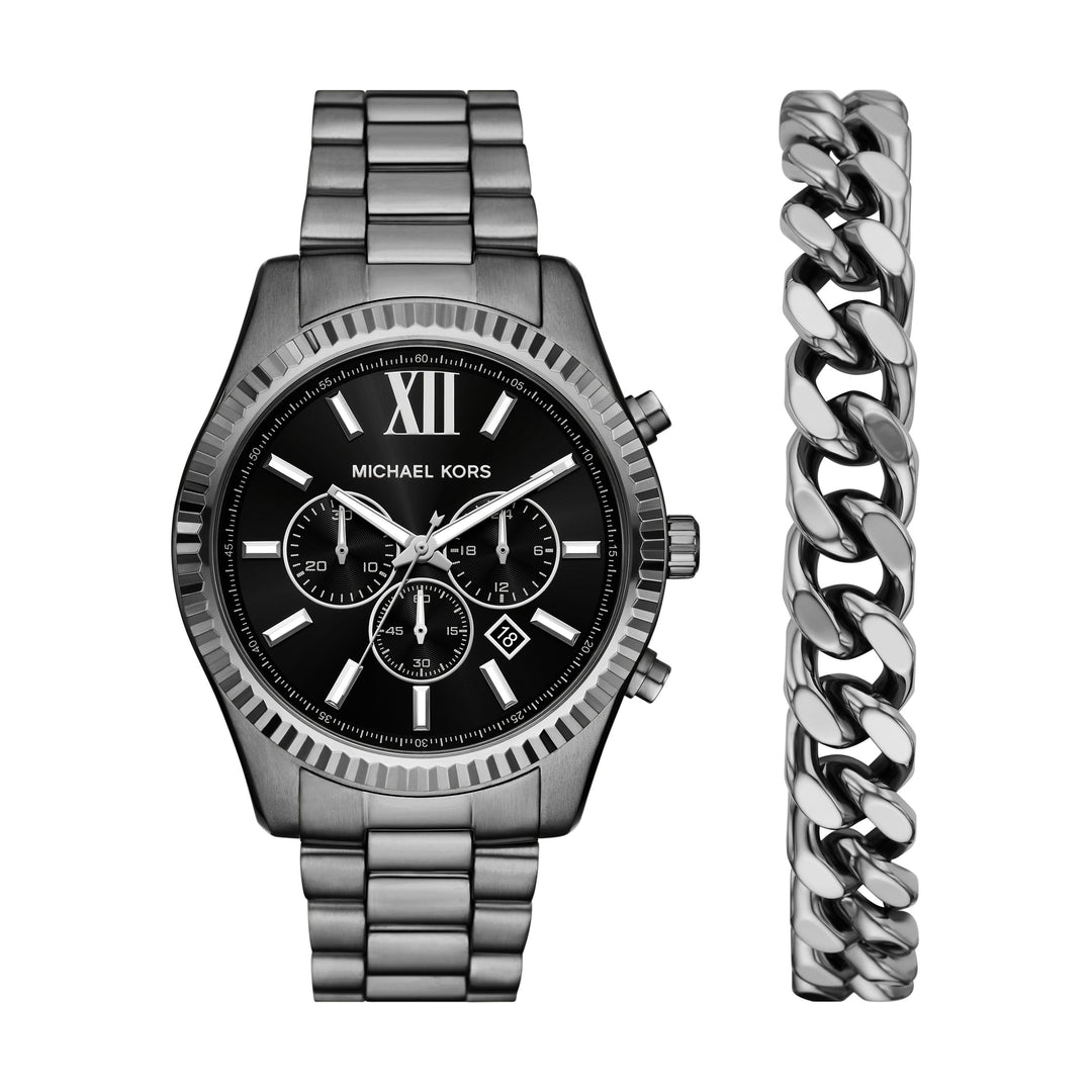 Michael Kors Lexington Chronograph Men's Watch Set