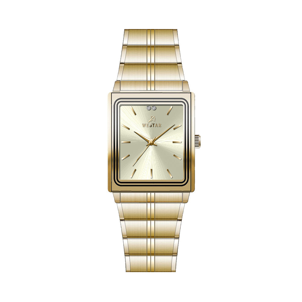 Westar Executive Unisex Watch - Light Champagne Dial - 7921GPN102