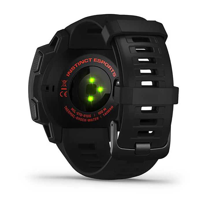 Garmin Instinct Esports Edition Silicone Black Strap Full Color Display Dial Watch - 010-02064-72