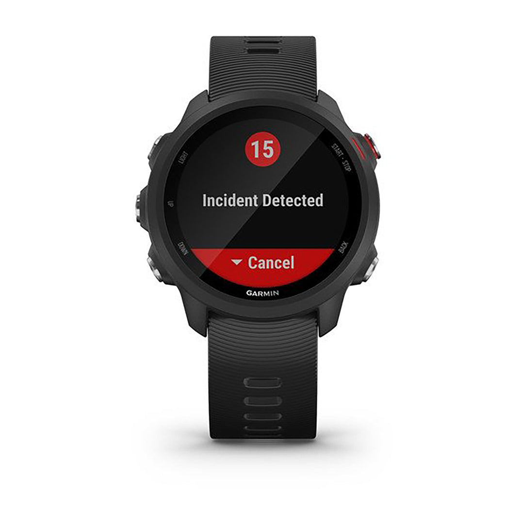 Garmin Forerunner 245 Silicone Black Strap Full Color Display Dial Watch - 010-02120-30