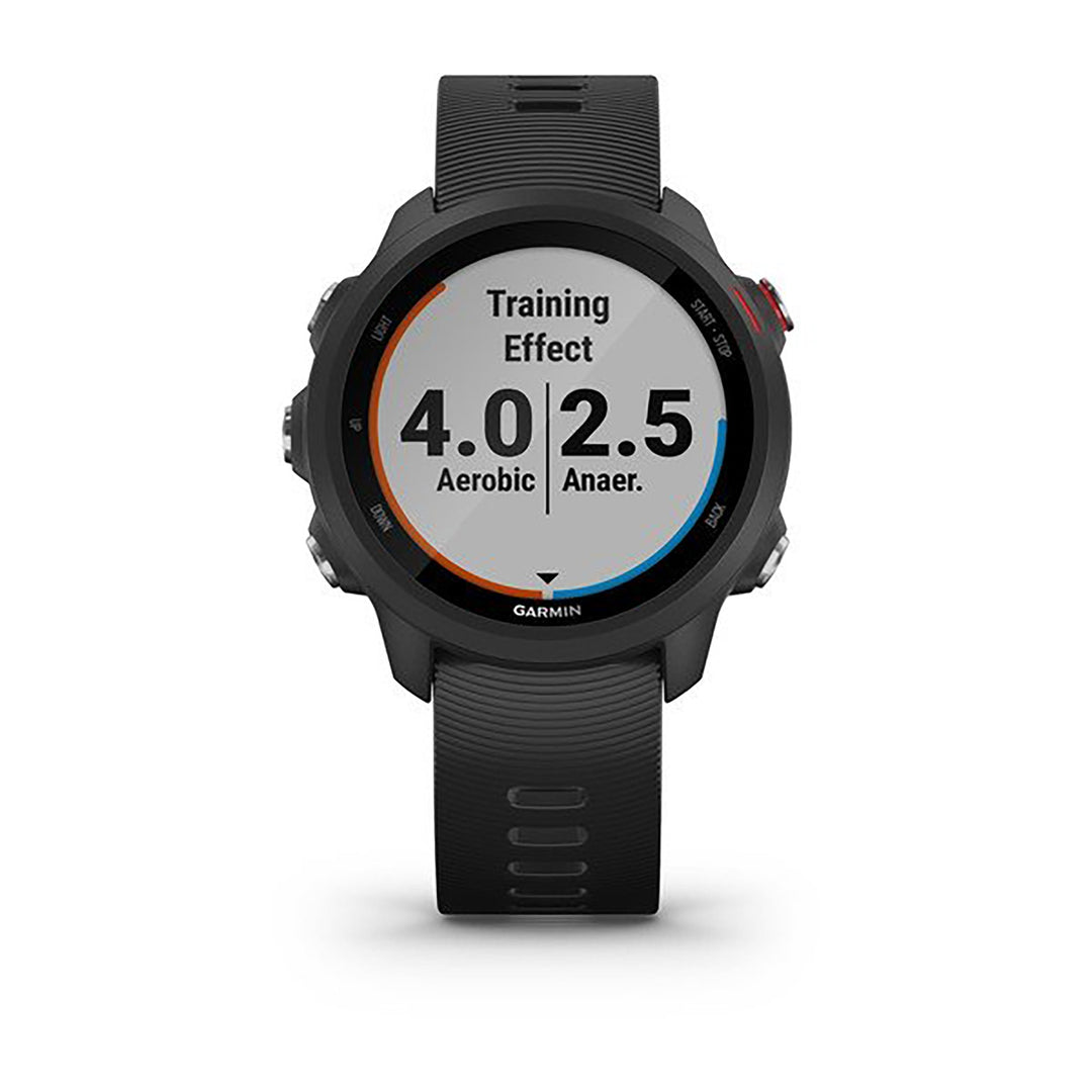 Garmin Forerunner 245 Silicone Black Strap Full Color Display Dial Watch - 010-02120-30