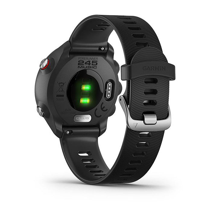 Garmin Forerunner 245 Silicone Black Strap Full Color Display Dial Watch - 010-02120-30