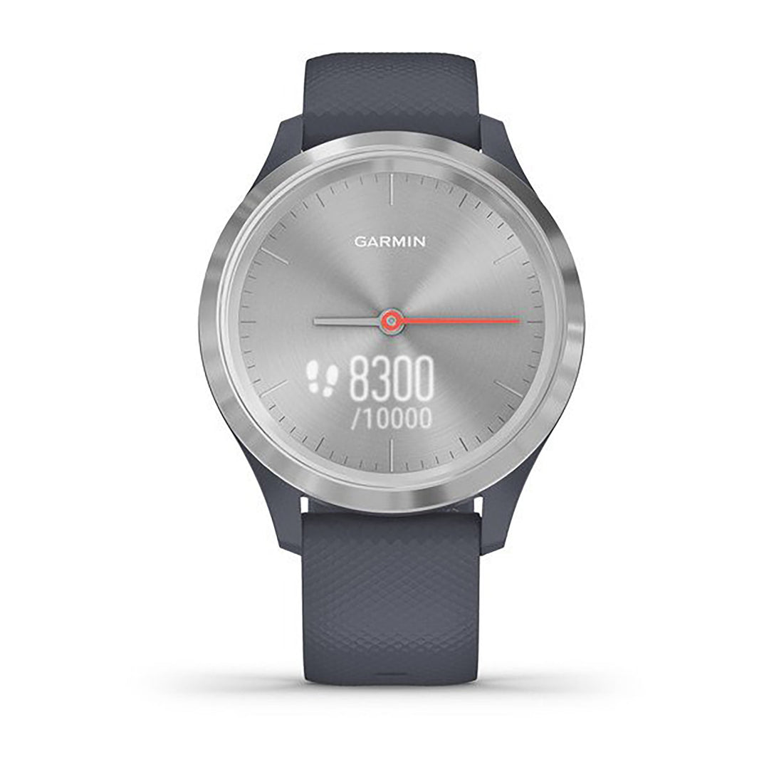 Garmin Vivomove 3S Silicone Granite Blue Strap Full Color Display Dial Watch - 010-02238-20