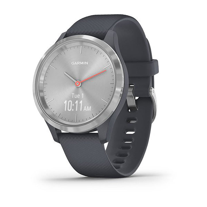 Garmin Vivomove 3S Silicone Granite Blue Strap Full Color Display Dial Watch - 010-02238-20