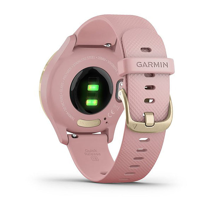 Garmin Vivomove 3S Silicone Dust Rose Strap Full Color Display Dial Watch - 010-02238-21