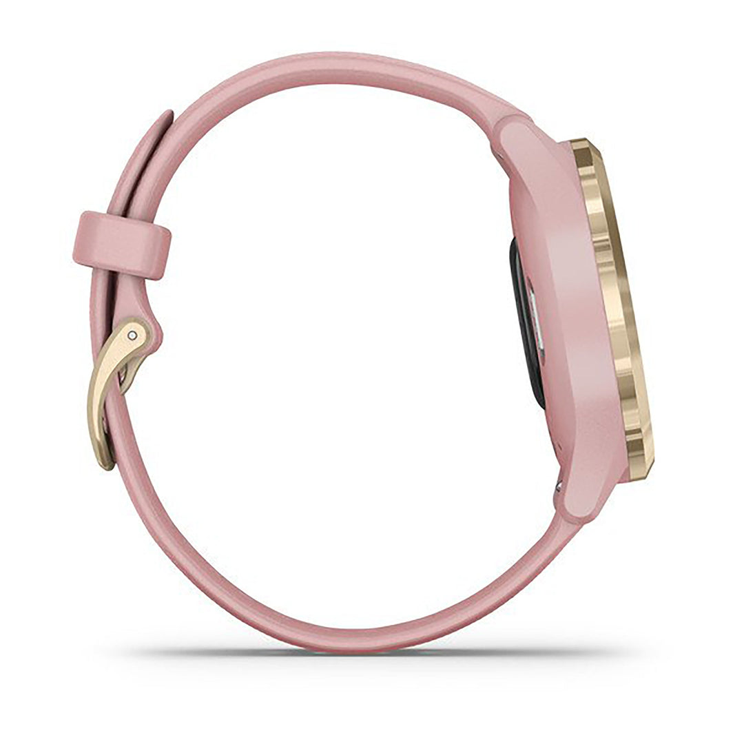 Garmin Vivomove 3S Silicone Dust Rose Strap Full Color Display Dial Watch - 010-02238-21