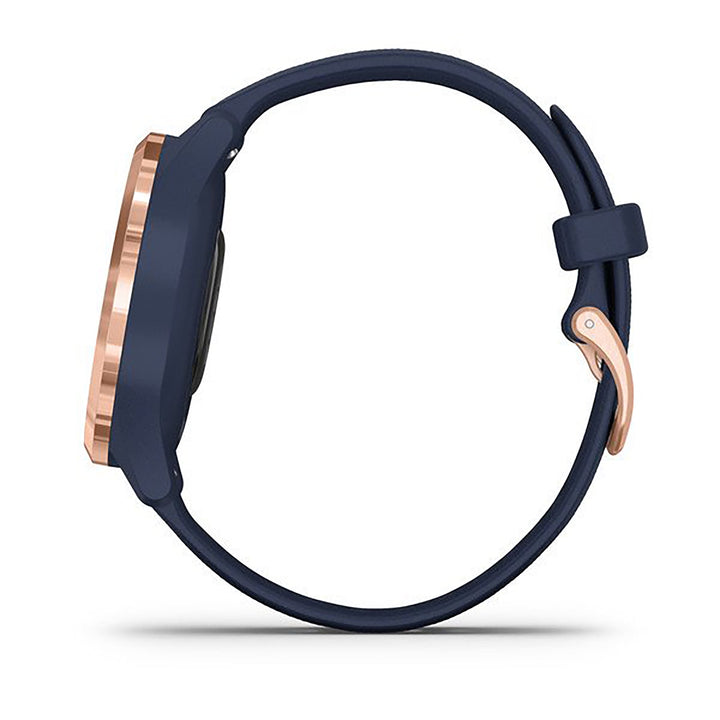 Garmin Vivomove 3S Silicone Navy Blue Strap Full Color Display Dial Watch - 010-02238-23