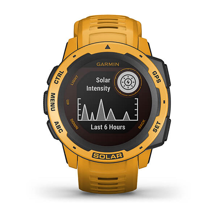 Garmin Instinct Solar Silicone Sunburst Strap Full Color Display Dial Watch - 010-02293-09
